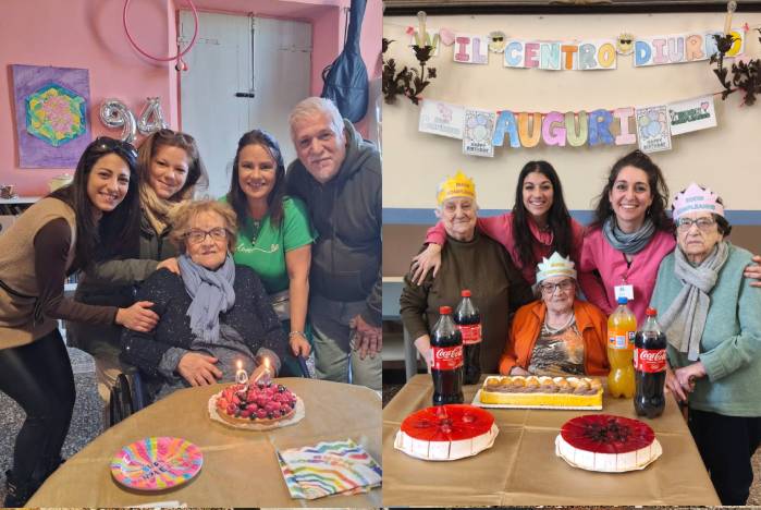 Centro diurno e RSA Genova - festa di compleanno